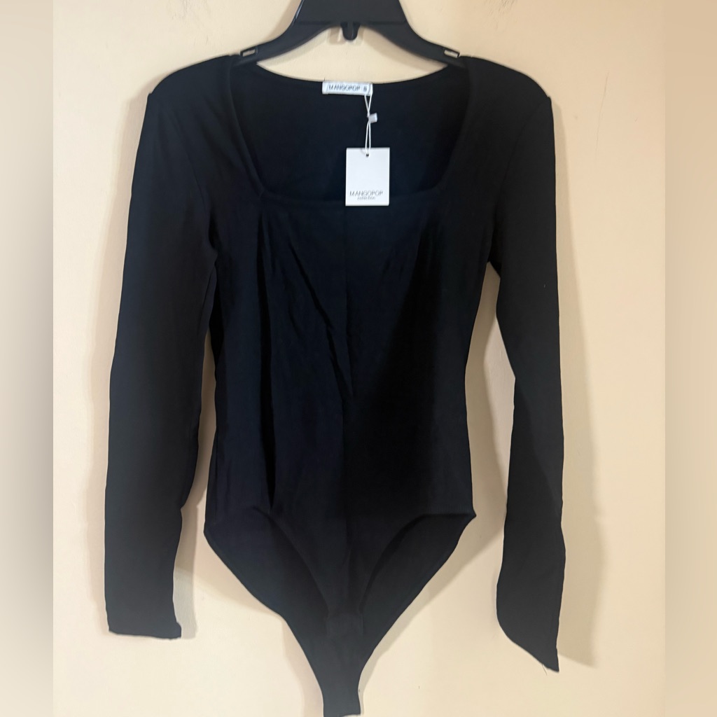 Mangoror Elegant Black Bodysuit605